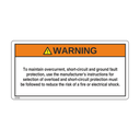 W005 - To maintain overcurrent, short-circuit and ground fault protection